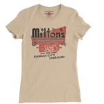 CLEARANCE - Med Sand Milton's Jazz Kansas City Ladies T Shirt - Relaxed Fit