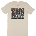 CLEARANCE - Med Cream Tom Petty and the Heartbreakers Bluejeans T-Shirt - Lightweight Vintage Style