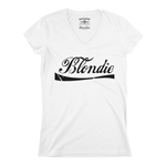 Classic Blondie Logo V-Neck T Shirt - Women's