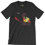 CLEARANCE - XL Black Jimi Hendrix Band of Gypsys Album Cover T-Shirt - Lightweight Vintage Style