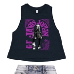 Janis Joplin Kozmic Blues Racerback Crop Top - Women's