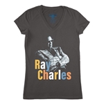 Ray Charles Stereo V-Neck T Shirt - Women's