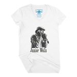 Old School Junior Wells V-Neck T Shirt - Women's