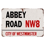 Abbey Road Aluminum Street Sign - 8 x 12 in