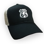 Route 66 Trucker Hat - Black