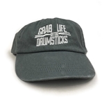 Grab Life By The Drumsticks Hat - Unstructured Grey