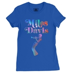 Miles Davis Neon Ladies T Shirt - Relaxed Fit