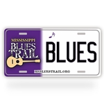 Commemorative Mississippi Blues Trail License Plate License Plate