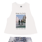 Pink Floyd Wish You Were Here  Racerback Crop Top - Women's