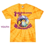 Youth Small Batch Jimi Hendrix Are You Experienced Tie-Dye T-Shirt - Foxey Yellow