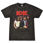 AC/DC Highway To Hell Album Cover T-Shirt - Black Mineral Wash