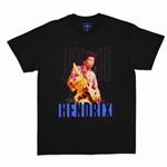 Jimi Hendrix Paint Splatter T-Shirt - Classic Heavy Cotton