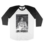 Jimi Hendrix Guitar Baseball T-Shirt