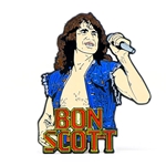 Bon Scott Enamel Pin