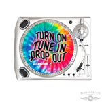 Graphic Woodstock Tune In Turn On Drop Out Turntable Slip Mat