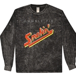 Official Humble Pie Smokin' Long Sleeve T-Shirt - Black Mineral Wash