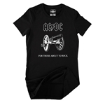AC/DC For Those About To Rock Ladies T Shirt - Relaxed Fit