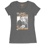 Blind Lemon Jefferson Distress Ladies T Shirt - Relaxed Fit