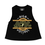 AC/DC High Voltage Racerback Crop Top - Women's