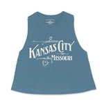 Kansas City Missouri Racerback Crop Top - Women's