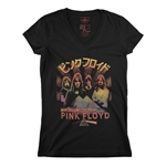 Pink Floyd Dark Japan V-Neck T Shirt - Women's