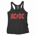 Red AC/DC Logo Racerback Tank - Women's