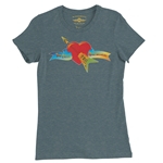 Tom Petty and the Heartbreakers Flying V Logo Ladies T Shirt - Relaxed Fit
