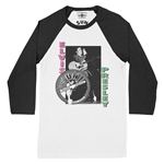 Pink & Lime Elvis Presley Hips Baseball T-Shirt