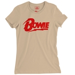 Red David Bowie Diamond Logo Ladies T Shirt - Relaxed Fit
