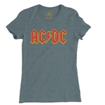 AC/DC Comic Logo Ladies T Shirt - Relaxed Fit