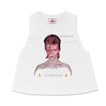 David Bowie Aladdin Sane Racerback Crop Top - Women's