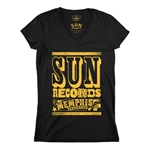 Sun Records Tennessee Home V-Neck T Shirt - Women's