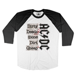 AC/DC Dirty Deeds Baseball T-Shirt