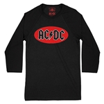 Oval AC/DC Logo Baseball T-Shirt