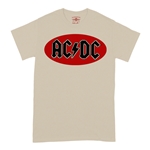 Oval AC/DC Logo T-Shirt - Classic Heavy Cotton