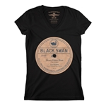 Black Swan Down Home Blues Vinyl V-Neck T Shirt - Women's