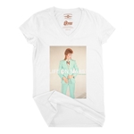 David Bowie Life on Mars? V-Neck T Shirt - Women's