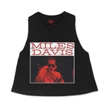 Graphic Miles Davis Racerback Crop Top - Women's