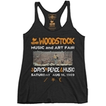 Woodstock Ticket & Symbol Shirt Racerback Tank - Women's