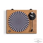 Graphic Optical Illusion 3D Bolts Turntable Slip Mat