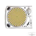 Graphic Optical Illusion Mardi Gras Turntable Slip Mat