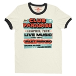 Baby Blue Club Paradise Memphis Ringer T-Shirt