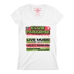 Green Club Paradise Memphis V-Neck T Shirt - Women's