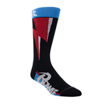 David Bowie Red Flash Crew Socks