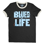 The Blues Is Life Ringer T-Shirt