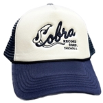 Cobra Records Trucker Hat - Navy Blue / White Foam Face
