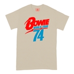 David Bowie '74 Vintage Tour T-Shirt - Classic Heavy Cotton