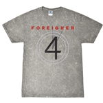 Foreigner 4 Album T-Shirt - Grey Mineral Wash