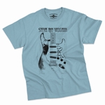 Stevie Ray Vaughan Guitar T-Shirt - Classic Heavy Cotton