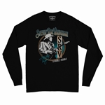 Stevie Ray Vaughan Circle Guitar Long Sleeve T-Shirt